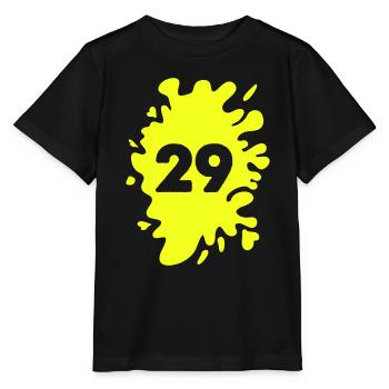 Klecks 29 - Stanley/Stella Kinder T-Shirt MINI CREATOR  - Schwarz - Vorne - Mikhail (115cm)