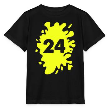 klecks 24 - Stanley/Stella Kinder T-Shirt MINI CREATOR  - Schwarz - Vorne - Mikhail (115cm)