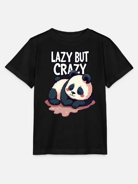 Faul, aber verrückt - Stanley/Stella Kinder T-Shirt MINI CREATOR - Schwarz