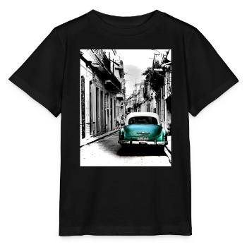 Rêve de La Havane - 3 - T-shirt bio MINI CREATOR Stanley/Stella Enfant - noir - Devant - Mikhail (115cm)
