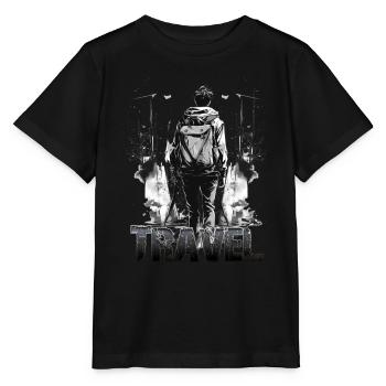 Travel Lost Places Reisen - Stanley/Stella MINI CREATOR Kids’ T-Shirt - black - Front - Mikhail (115cm)