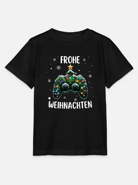 Weihnachtsbaum Tannenbaum Gamepad Lichterkette - Stanley/Stella Kinder T-Shirt MINI CREATOR  - Schwarz