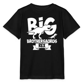 Big Brothersaurus Rex Big Brother Dinosaur - Stanley/Stella MINI CREATOR Kids’ T-Shirt - black - Front - Mikhail (115cm)