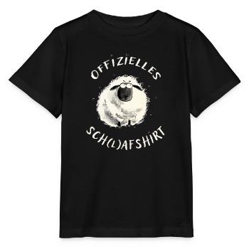 Offizielles (l)afshirt - Schaf Illustration - Stanley/Stella Kinder T-Shirt MINI CREATOR  - Schwarz - Vorne - Mikhail (115cm)