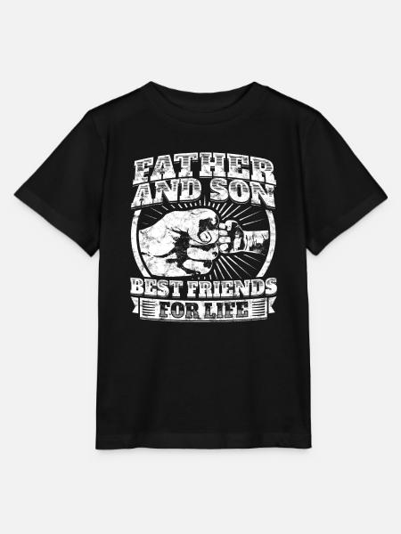 Isä Poika kumppanit paita Papa lahja Nyrkinisku - T-shirt MINI CREATOR barn från Stanley/Stella - svart