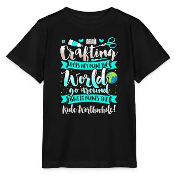 Crafting - Crafting Arts Education Crafting Hobbies - Stanley/Stella MINI CREATOR Kids’ T-Shirt - black - Front - Mikhail (115cm)