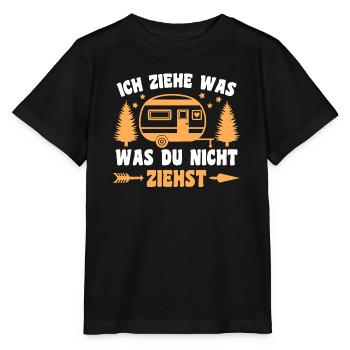 I pull what you don't pull Caravan Camper - Stanley/Stella MINI CREATOR Kids’ T-Shirt - black - Front - Mikhail (115cm)