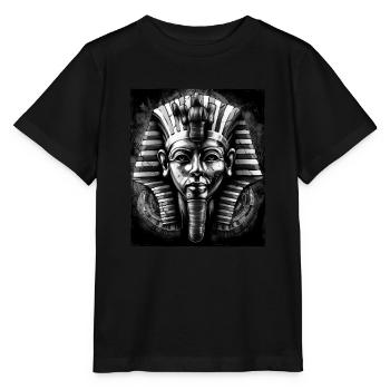 Portrait de Pharaon - T-shirt bio MINI CREATOR Stanley/Stella Enfant - noir - Devant - Mikhail (115cm)