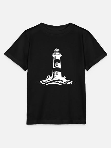 Leuchtturm Symbol - Stanley/Stella Kinder T-Shirt MINI CREATOR  - Schwarz