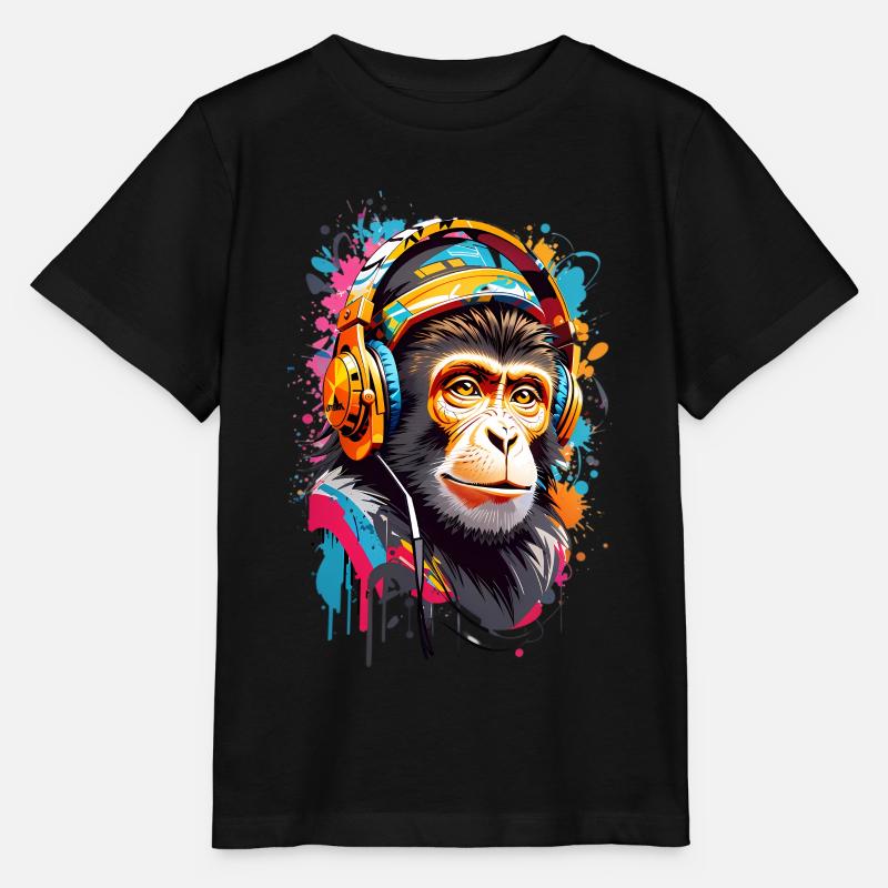 Coole Affe - Stanley/Stella Kinder T-Shirt MINI CREATOR - Schwarz