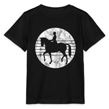 Dressage Équitation Cavaliers de dressage Équitation Équitation - T-shirt bio MINI CREATOR Stanley/Stella Enfant - noir - Devant - Mikhail (115cm)
