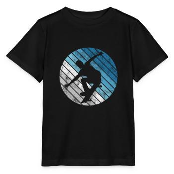 Skateboarder Skateboard Skater Skate Skateing - T-shirt bio MINI CREATOR Stanley/Stella Enfant - noir - Devant - Mikhail (115cm)