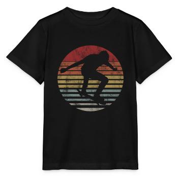 Skateboarder Skateboard Skater Skate Skateing - T-shirt bio MINI CREATOR Stanley/Stella Enfant - noir - Devant - Mikhail (115cm)