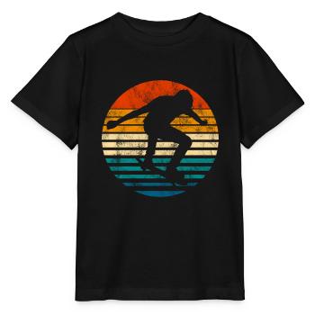 Skateboarder Skateboard Skater Skate Skateing - Stanley/Stella MINI CREATOR Kids’ T-Shirt - black - Front - Mikhail (115cm)