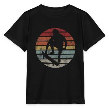 Skateboarder Skateboard Skater Skate Skateing - T-shirt bio MINI CREATOR Stanley/Stella Enfant - noir - Devant - Mikhail (115cm)