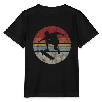 Skateboarder Skateboard Skater Skate Skateing - T-shirt bio MINI CREATOR Stanley/Stella Enfant - noir - Devant - Mikhail (115cm)