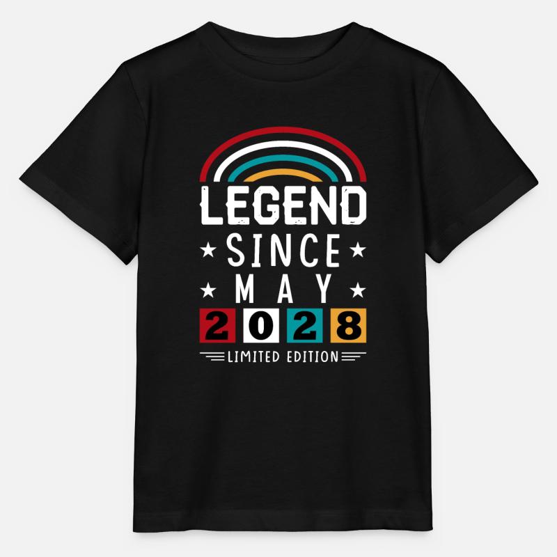2028 Legend Since Birthday Gift May - Stanley/Stella MINI CREATOR Kids’ T-Shirt - black