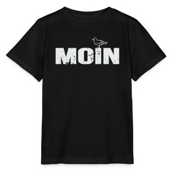 Moin Norddeutschland Plattdeutsch Geschenkidee - Stanley/Stella Kinder T-Shirt MINI CREATOR  - Schwarz - Vorne - Mikhail (115cm)