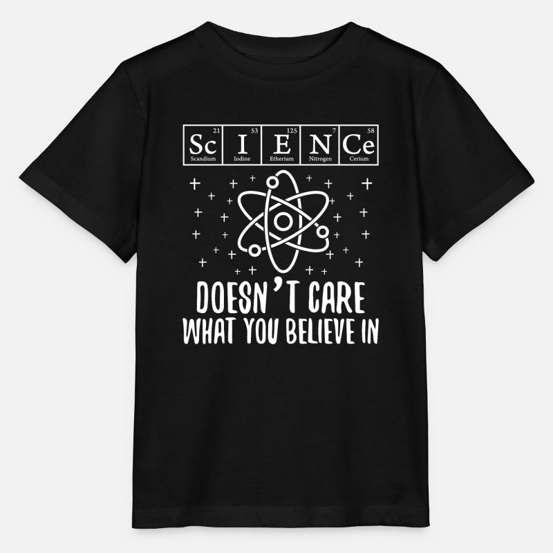 Science Doesn't Care What You Believe In - Stanley/Stella Kinder T-Shirt MINI CREATOR  - Schwarz