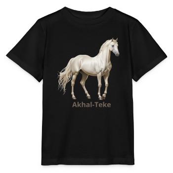 Achal-Teké - Stanley/Stella Kinder T-Shirt MINI CREATOR  - Schwarz - Vorne - Mikhail (115cm)