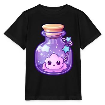 Cute Kawaii Potion - Stanley/Stella MINI CREATOR Kids’ T-Shirt - black - Front - Mikhail (115cm)