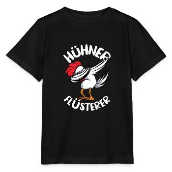 Hühner Flüsterer Hühnerstall - Stanley/Stella Kinder T-Shirt MINI CREATOR  - Schwarz - Vorne - Mikhail (115cm)