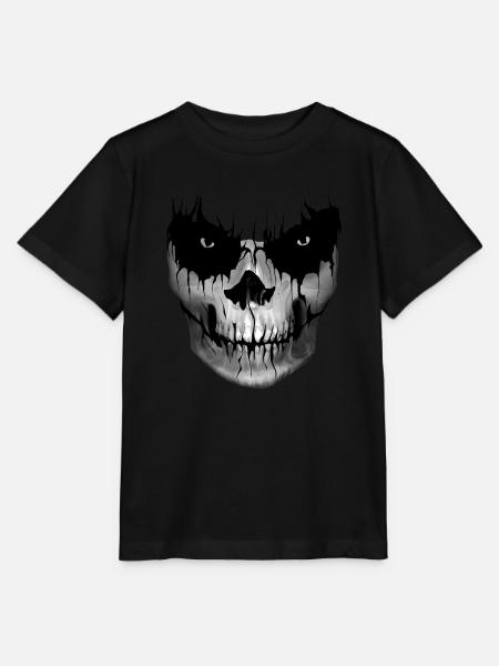 Totenkopf düster Skull horror Kiefer - Stanley/Stella Kinder T-Shirt MINI CREATOR - Schwarz
