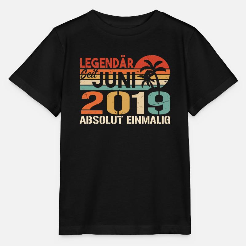 Legendär seit Juni 2019 - Geburtstag 2019 - Stanley/Stella Kinder T-Shirt MINI CREATOR  - Schwarz