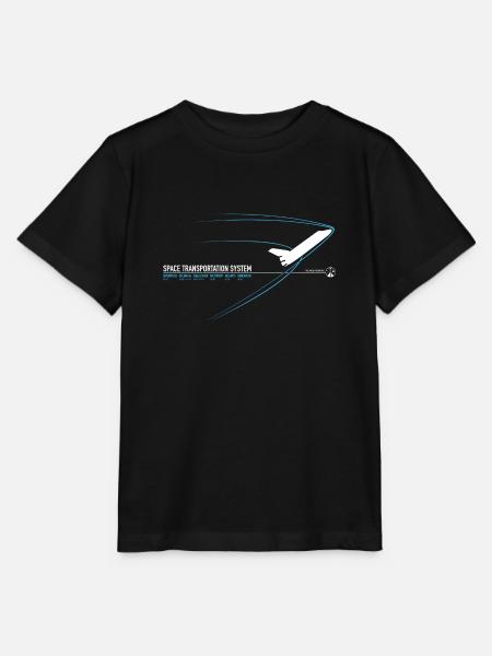 Space Shuttle (blauer Druck) - Stanley/Stella Kinder T-Shirt MINI CREATOR - Schwarz