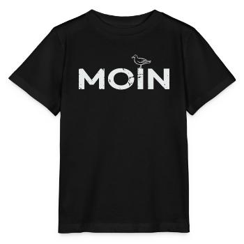 Moin Norddeutschland Plattdeutsch Geschenkidee - Stanley/Stella Kinder T-Shirt MINI CREATOR  - Schwarz - Vorne - Mikhail (115cm)