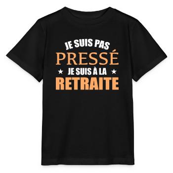 I'm Not in a Hurry I'm Retired - Stanley/Stella MINI CREATOR Kids’ T-Shirt - black - Front - Mikhail (115cm)
