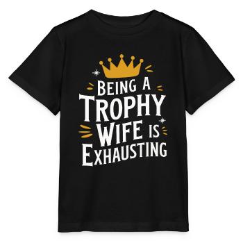Frau Ehefrau Partnerin Familie Verheiratet - Stanley/Stella Kinder T-Shirt MINI CREATOR  - Schwarz - Vorne - Mikhail (115cm)