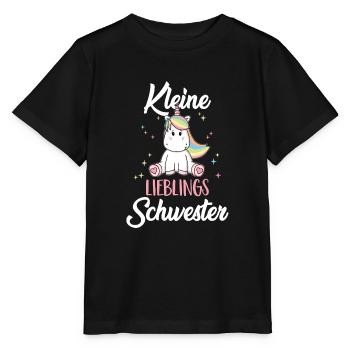 petite sœur préférée genre famille Licorne - T-shirt bio MINI CREATOR Stanley/Stella Enfant - noir - Devant - Mikhail (115cm)