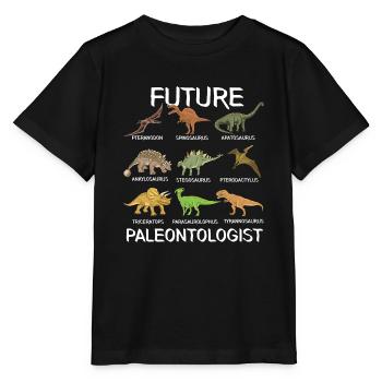 Future paleontologist - future Dino researchers - Stanley/Stella MINI CREATOR Kids’ T-Shirt - black - Front - Mikhail (115cm)