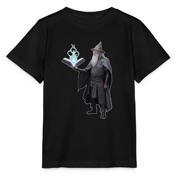 Magier - Stanley/Stella Kinder T-Shirt MINI CREATOR  - Schwarz - Vorne - Mikhail (115cm)