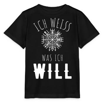 Wegweiser MOTIVATION - VEGVISIR - Stanley/Stella Kinder T-Shirt MINI CREATOR  - Schwarz - Vorne - Mikhail (115cm)
