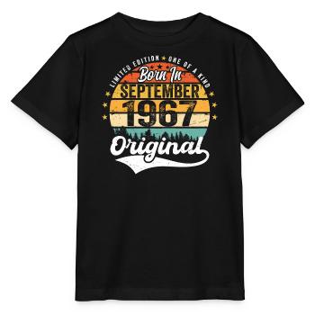 September 1967 Jubilee 1967 September - Stanley/Stella MINI CREATOR Kids’ T-Shirt - black - Front - Mikhail (115cm)