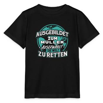 Müller Mühle Mühlen Mühlenwirtschaft Geschenk - Stanley/Stella Kinder T-Shirt MINI CREATOR  - Schwarz - Vorne - Mikhail (115cm)