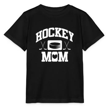 Hockey Mom - Stanley/Stella Kinder T-Shirt MINI CREATOR  - Schwarz - Vorne - Mikhail (115cm)