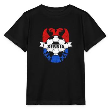 Serbien - Stanley/Stella Kinder T-Shirt MINI CREATOR  - Schwarz - Vorne - Mikhail (115cm)