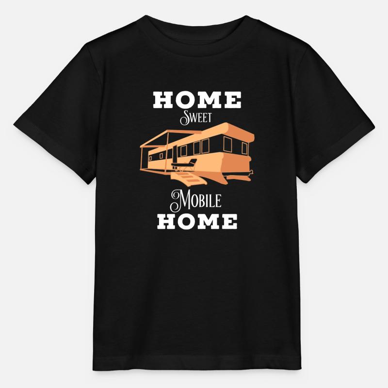 Mobile Home Camping Camping Holiday Saying Gift - Stanley/Stella MINI CREATOR Kids’ T-Shirt - black