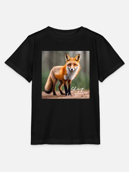 Stay Fearless - Fuchs Design - Stanley/Stella Kinder T-Shirt MINI CREATOR  - Schwarz
