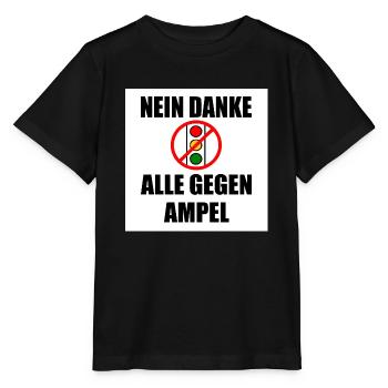 Nein danke ampel - Stanley/Stella Kinder T-Shirt MINI CREATOR  - Schwarz - Vorne - Mikhail (115cm)