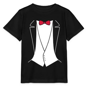 TUXEDO - SUIT SHIRT - Stanley/Stella MINI CREATOR Kids’ T-Shirt - black - Front - Mikhail (115cm)