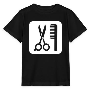 hair stylist - Stanley/Stella MINI CREATOR Kids’ T-Shirt - black - Front - Mikhail (115cm)
