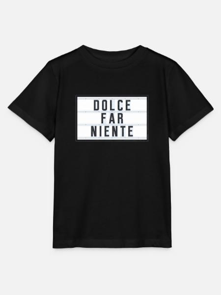 DOLCE FAR NIENTE - T-shirt MINI CREATOR barn från Stanley/Stella - svart