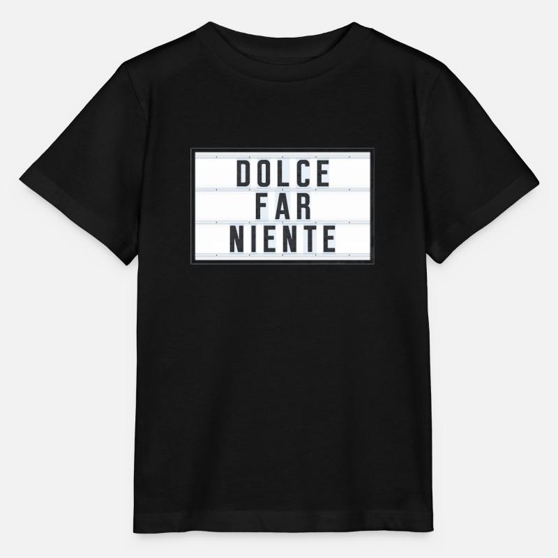 DOLCE FAR NIENTE - T-shirt bio MINI CREATOR Stanley/Stella Enfant - noir