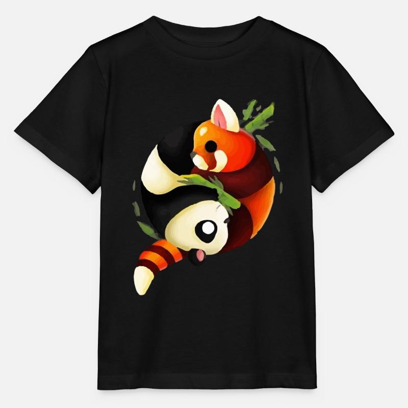 Logo yin yang panda - T-shirt bio MINI CREATOR Stanley/Stella Enfant - noir