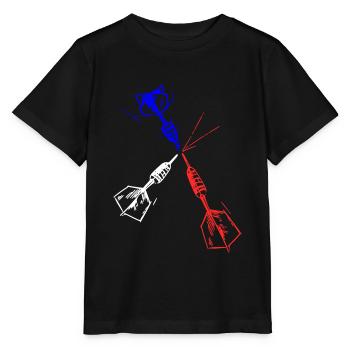Darts national color of your favorite player - Stanley/Stella MINI CREATOR Kids’ T-Shirt - black - Front - Mikhail (115cm)
