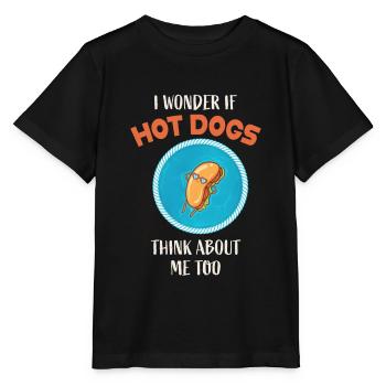Hot Dog Hot dogs - Stanley/Stella MINI CREATOR Kids’ T-Shirt - black - Front - Mikhail (115cm)